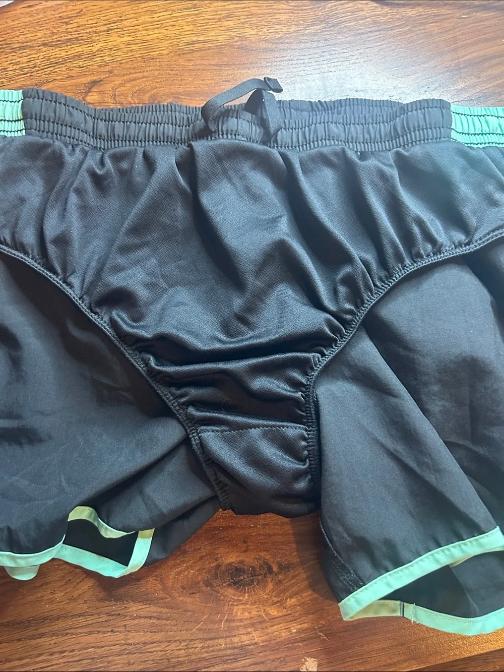 Nike Women's Black Athletic Shorts with Mint Trim